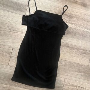 Forever 21 basic black mini dress